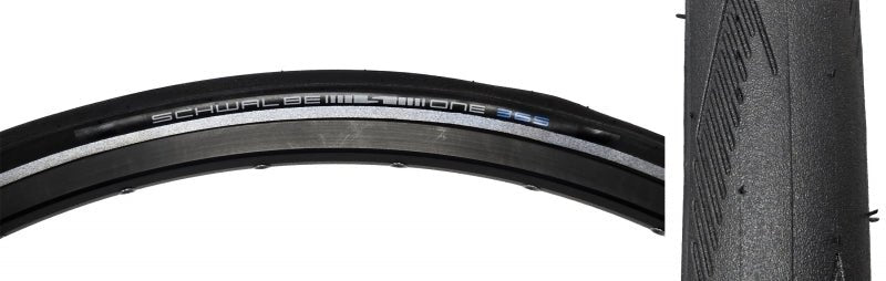Tires Schwalbe Schwalbe One 365 Tire - 700 x 28 Clincher Wire BLK/Reflective Performance Line GreenGuard Addix 4Season E-25 Dark Slate Gray