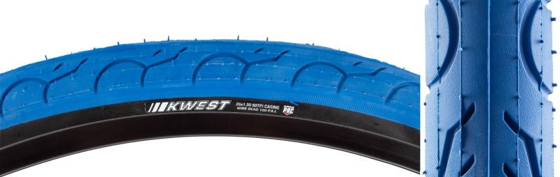 Tires Kenda Kenda Kwest 26x1.5 Standard Tire Steel Blue