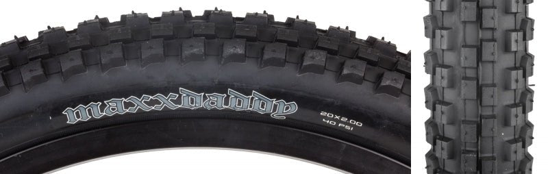 Tires Maxxis Maxxis Maxx Daddy Tire - 20 x 2 Clincher Wire Black Single Dark Slate Gray