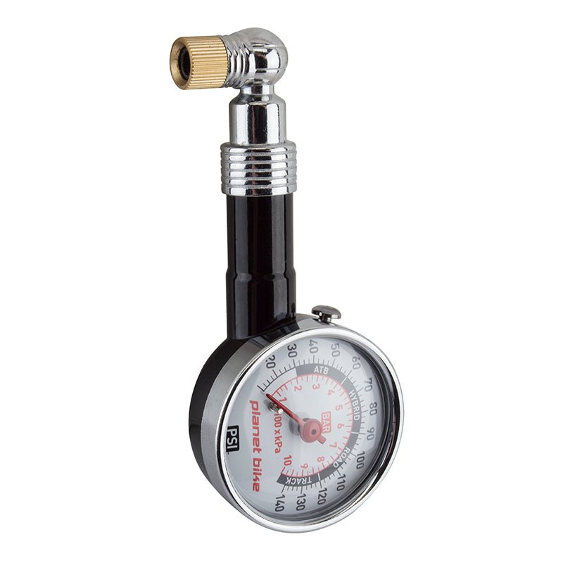 Pressure Gauge Planet Bike Planet Bike Dial Pressure Gauge - 140psi Gray