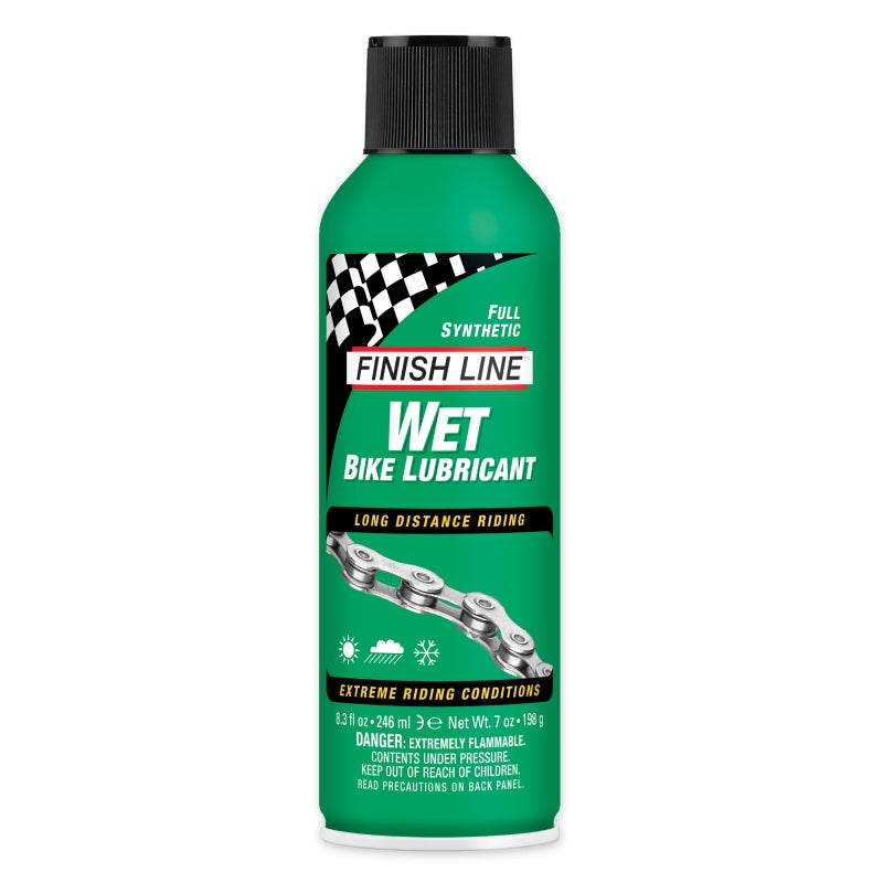 Finish Line WET Bike Chain Lube - 8oz Aerosol