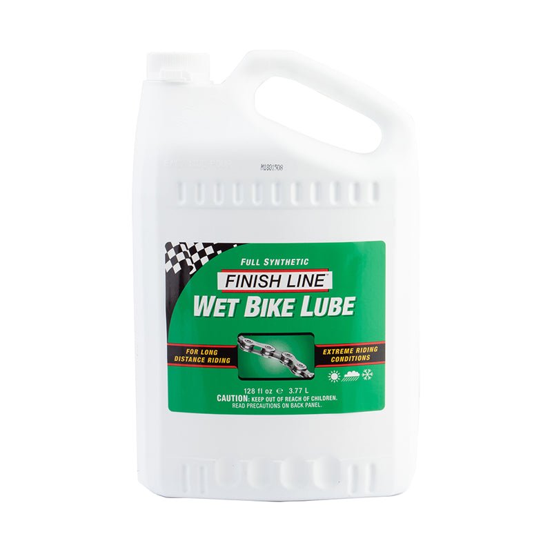 Degreaser / Cleaner Finish Line Finish Line WET Bike Chain Lube - 1 Gallon Bulk Sea Green