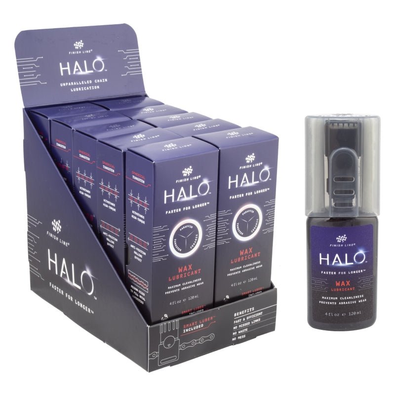 Degreaser / Cleaner Finish Line Finish line Halo Wax Lubricant 4 oz Squeeze Bottle 10 Bottle Display Pack Wax Dim Gray