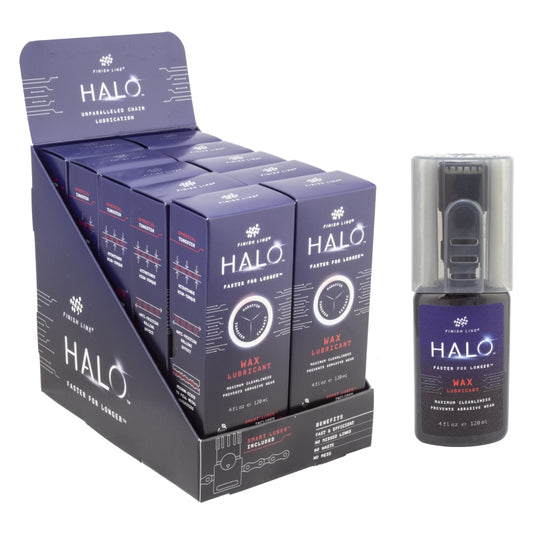 Finish line Halo Wax Lubricant 4 oz Squeeze Bottle 10 Bottle Display Pack Wax