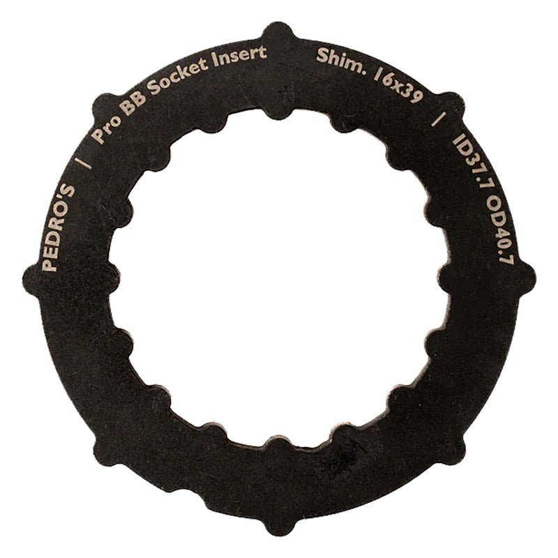Pedros Pro BB Socket System Insert BB Adapter Tool Black 16-Notch 39mm 6460763 Shimano