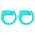 Knog Frog V3 Light Front and Rear Turquoise Set