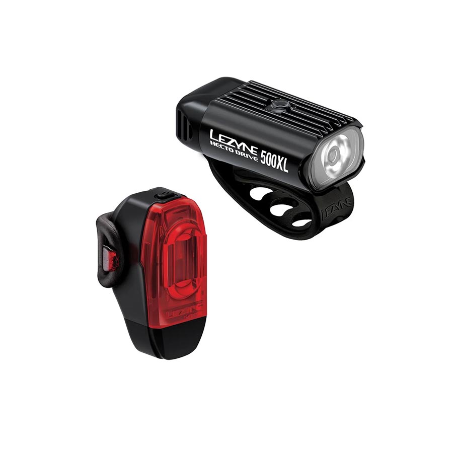 Lights Lezyne Lezyne Hecto Drive 500XL/KTV Drive+ Headlight and Taillight Set - Black Dark Slate Gray