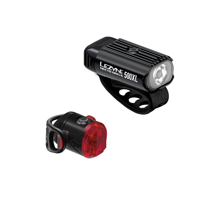 Lights Lezyne Lezyne HectoDrive 500XL/Femto USB-C Headlight/Taillight Set - Black Dark Slate Gray