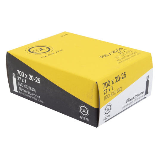 Sunlite Standard Schrader Valve 700x20-25 (27x1) SV 48mm 0d Smooth Removable 25mm 0.9mm