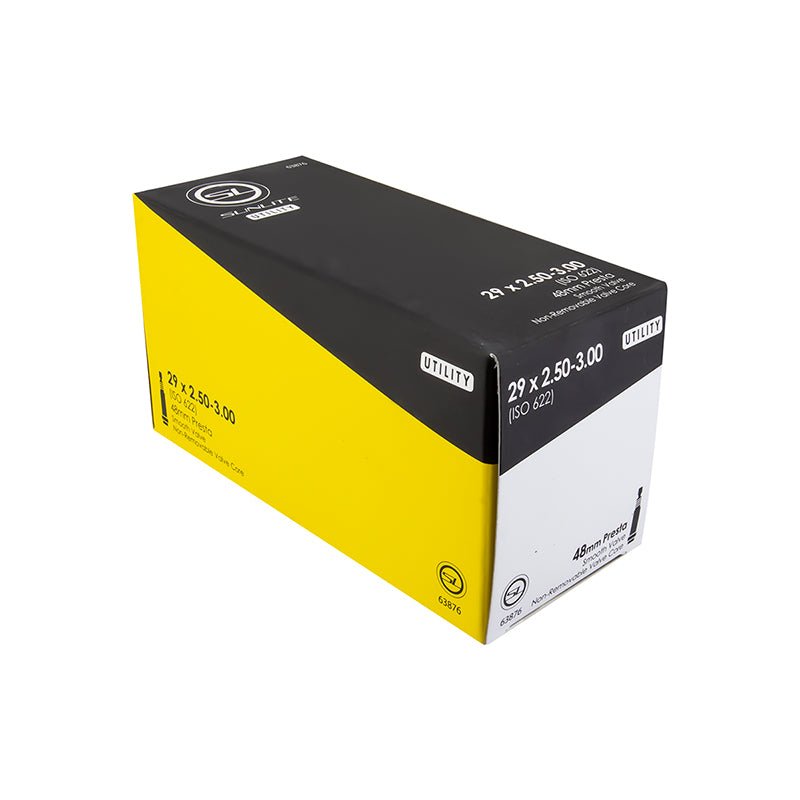 Tube Sunlite Sunlite Utili-T Standard Presta Valve Tubes 29x2.50-3.00 PV 48mm 0d Smooth Non-Removable 65mm 0.9mm Dark Slate Gray