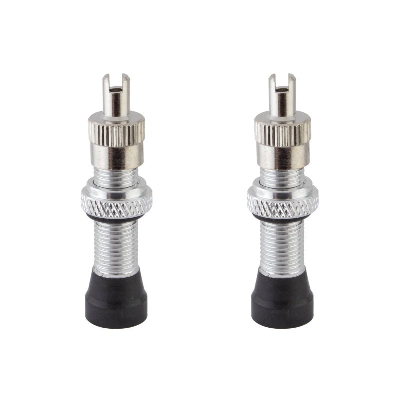 Tubeless Accessories Alienation Alienation Tubeless Alloy Schrader Valves Tubeless Schrader Valve 32mm 1 Pair 6g Silver <22mm Gray