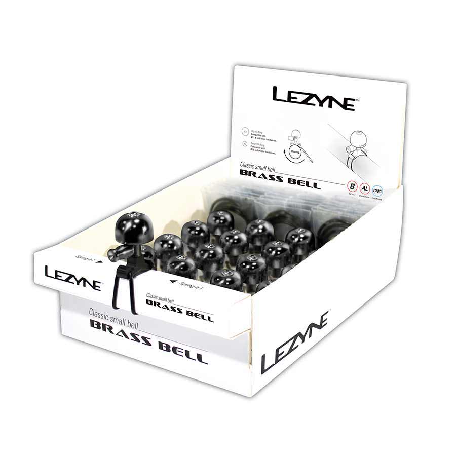 Bells and Horns Lezyne Lezyne Classic Brass Bell Black/Black Small 16pcs Dark Slate Gray