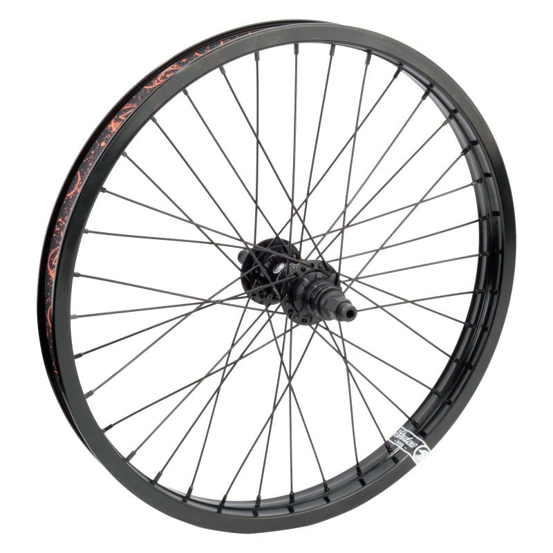Rear Wheel The Shadow Conspiracy The Shadow Conspiracy Symbol Rear Wheel - 20" 14 x 110mm RHD 9T 36H Black Dark Slate Gray