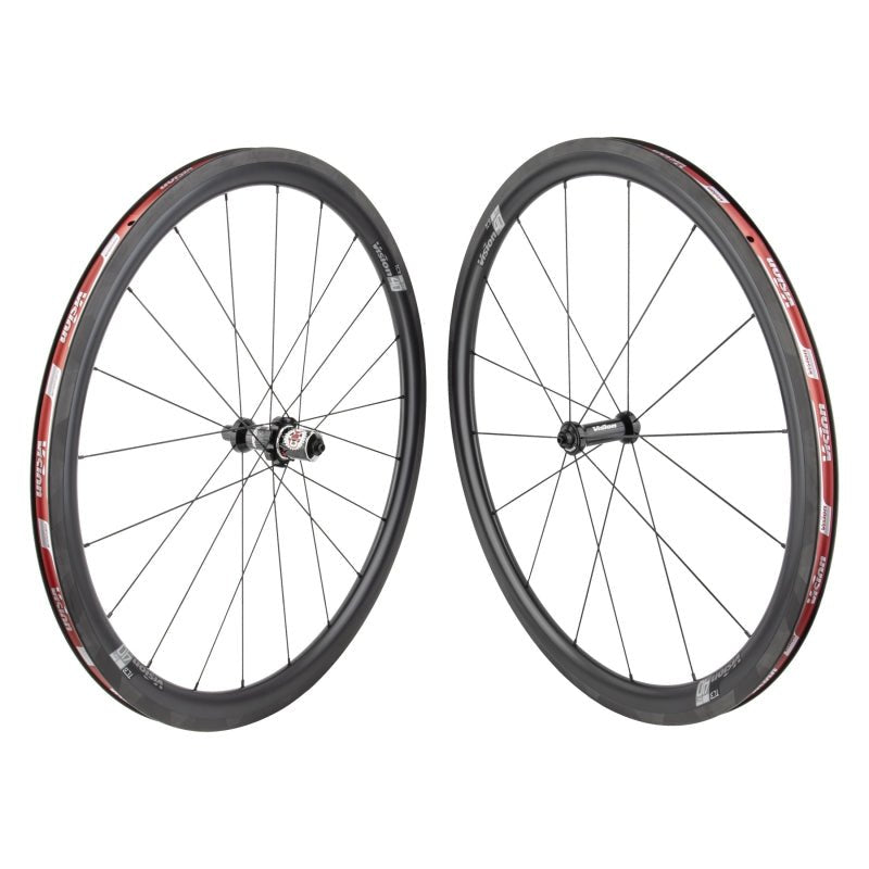 Vision SC40 TL Wheelset Tubeless 700c 16/21H Spoke Count Rim Brake Quick Release – BLK