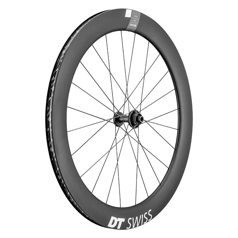 Front Wheel DT Swiss DT Swiss ARC 1400 DiCut 62 Front Wheel - 700 12 x 100mm Center-Lock Black Dim Gray