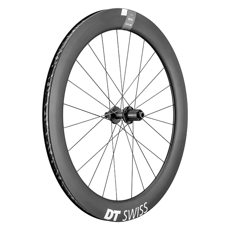 Rear Wheel DT Swiss DT Swiss ARC 1400 DiCut 62 Rear Wheel - 700 12 x 142mm Center-Lock HG 11 Road BLK Dim Gray