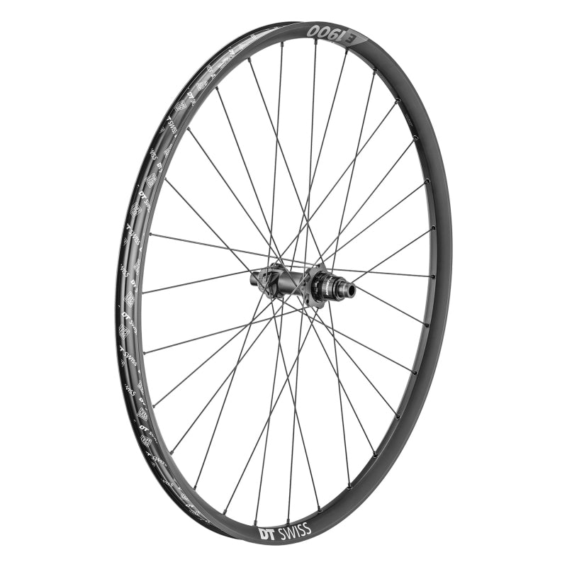 Rear Wheel DT Swiss DT Swiss E 1900 Spline 30 Rear Wheel - 29" 12 x 148mm Center-Lock XD Black Dark Slate Gray