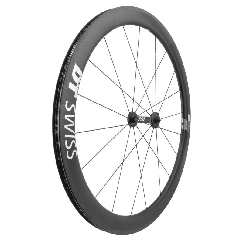 Front Wheel DT Swiss DT Swiss ARC 1400 DiCut 48 Front Wheel - 700 QR x 100mm Rim Brake Black Dark Slate Gray