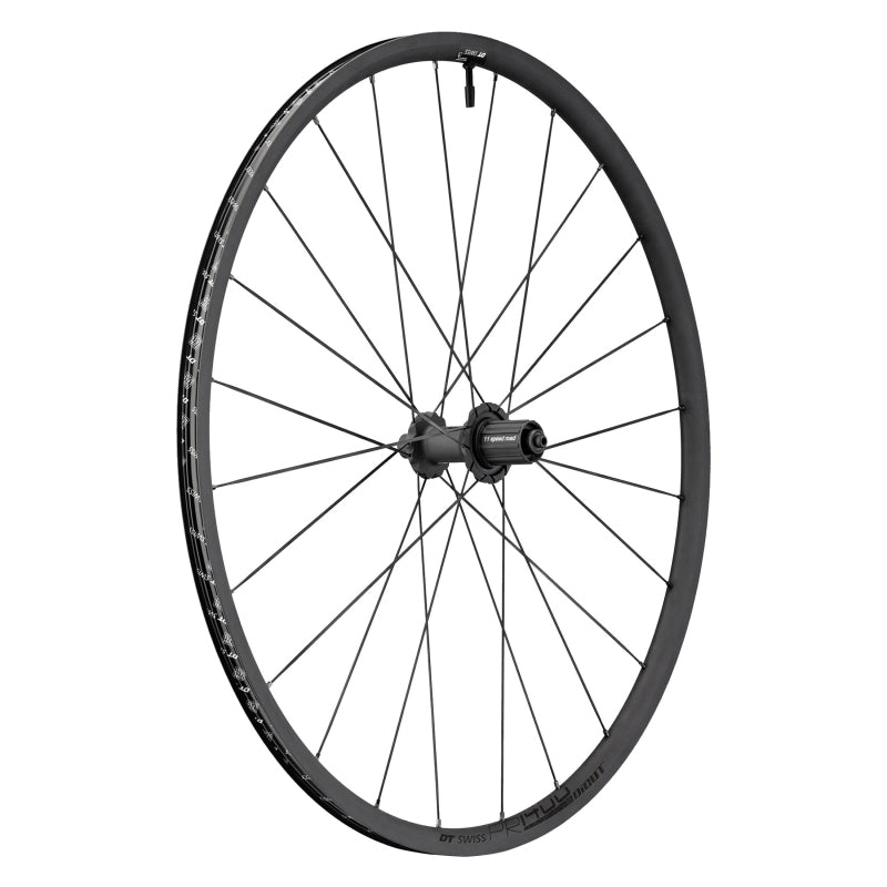 Rear Wheel DT Swiss DT Swiss PR 1400 DICUT OXiC Rear Wheel - 700 QR x 130mm Rim Brake HG 11 BLK 21mm Dark Slate Gray