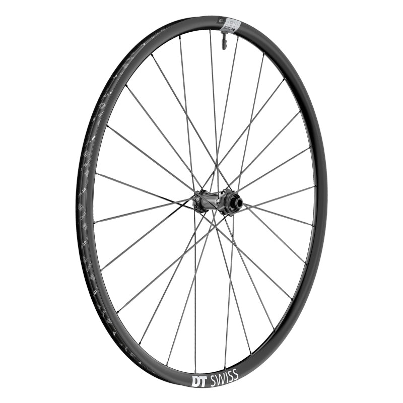 Front Wheel DT Swiss DT Swiss C 1800 Spline 23 Front Wheel - 700 12 x 100mm Center-Lock Black Dark Slate Gray