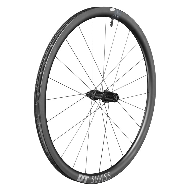 Rear Wheel DT Swiss DT Swiss CRC 1400 Spline 35 Rear Wheel - 700 12 x 142mm Center-Lock HGR11 BLK Dim Gray