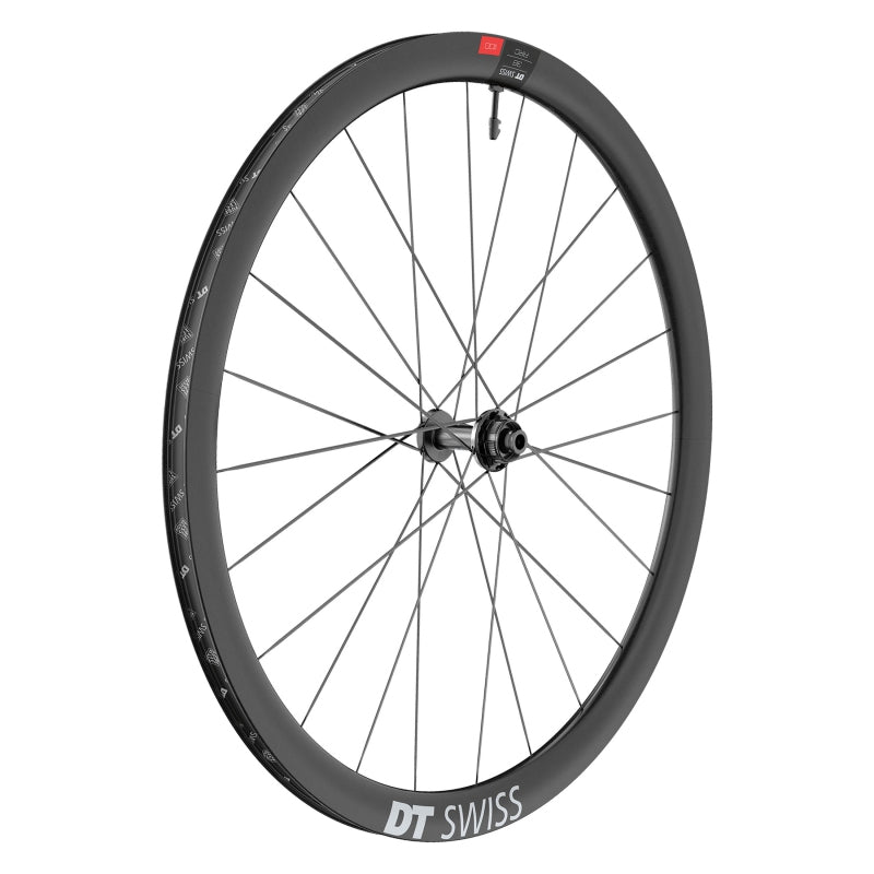 Front Wheel DT Swiss DT Swiss ARC 1100 DiCut 38 Front Wheel - 700 12 x 100mm Center-Lock Black Dark Slate Gray
