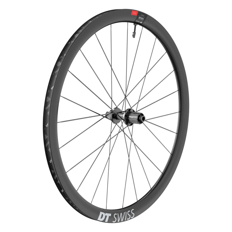 Rear Wheel DT Swiss DT Swiss ARC 1100 DiCut 38 Rear Wheel - 700 12 x 142mm Center-Lock HG 11 Road BLK Dark Slate Gray