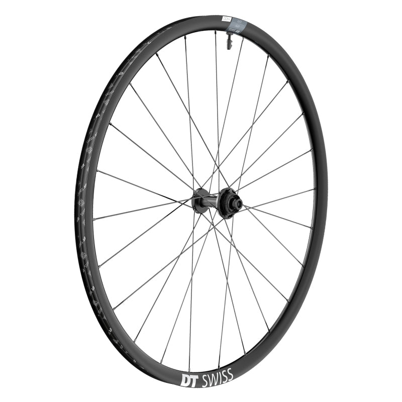 Front Wheel DT Swiss DT Swiss ER 1400 DiCut 25 Front Wheel - 700 12 x 100mm Center-Lock Black Dark Slate Gray