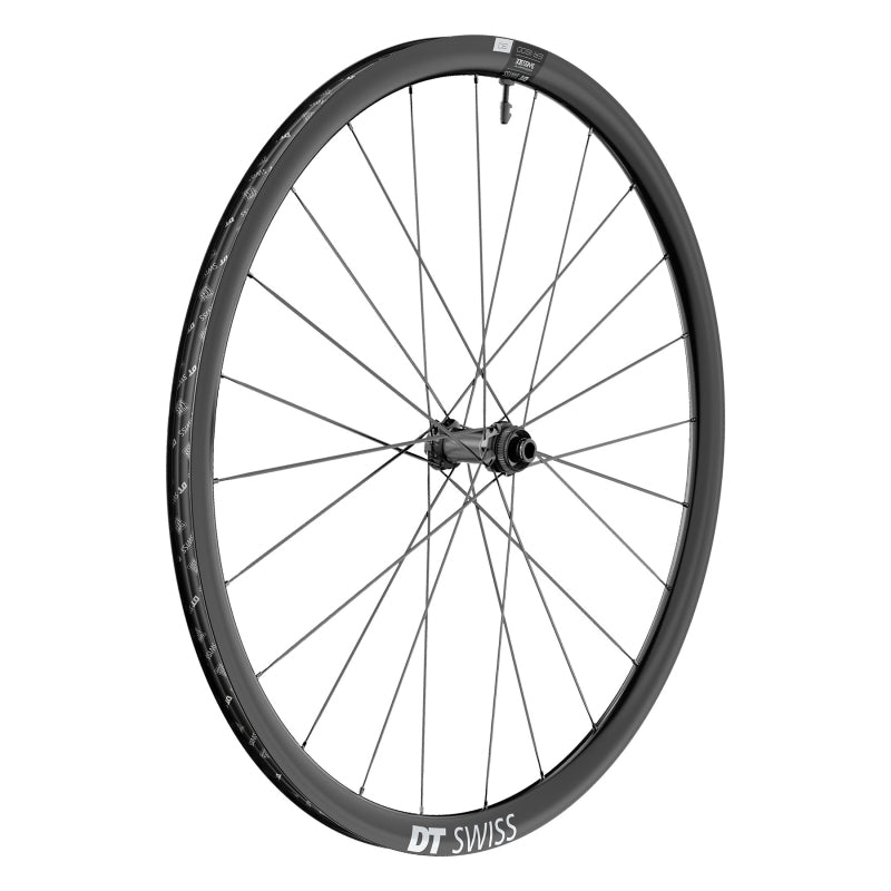 Front Wheel DT Swiss DT Swiss ER 1600 Spline 30 Front Wheel - 700 12 x 100mm Center-Lock Black Dark Slate Gray