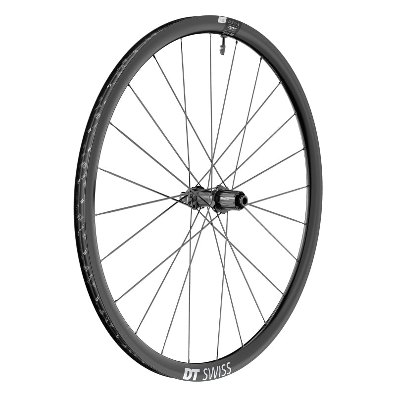Rear Wheel DT Swiss DT Swiss ER 1600 Spline 30 Rear Wheel - 700 12 x 142mm Center-Lock HG 11 Road Ratchet 36 SL BLK Dark Slate Gray