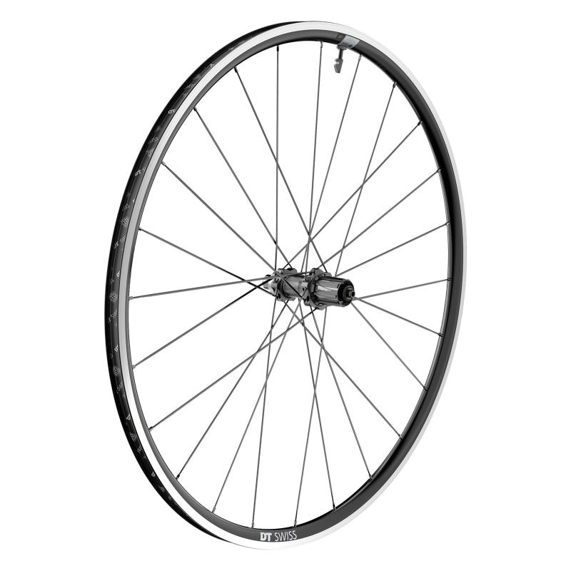 Rear Wheel DT Swiss DT Swiss P 1800 Spline Rear Wheel - 700 QR x 130mm Rim Brake HGR11 Ratchet LN 18 BLK Dark Slate Gray