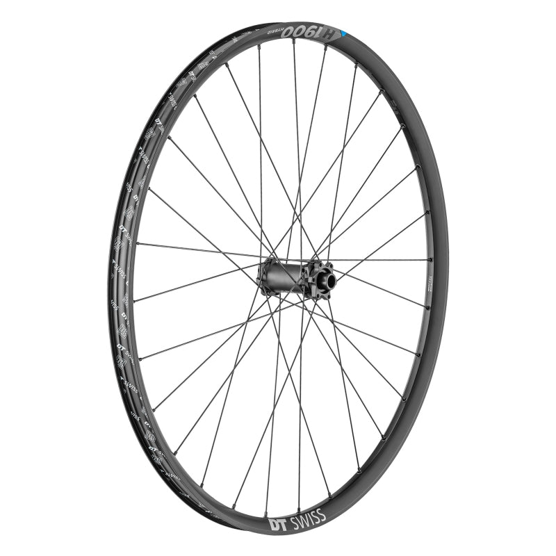 Front Wheel DT Swiss DT Swiss H 1900 Spline 30 Front Wheel - 29" 15 x 110mm 6-Bolt Black Dim Gray