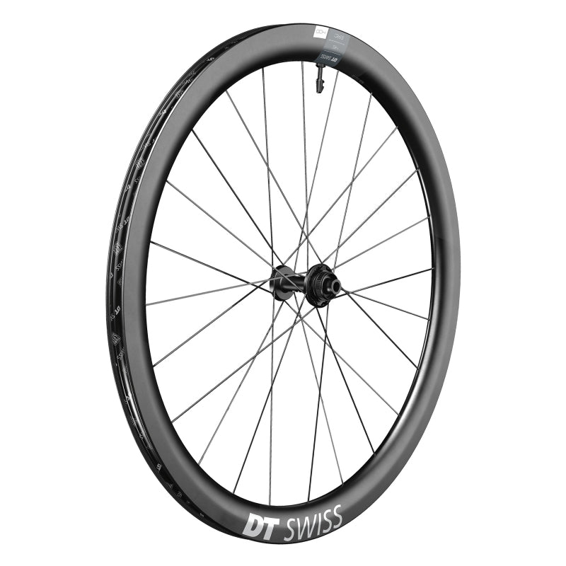 Front Wheel DT Swiss DT Swiss ERC 1400 DiCut 45 Front Wheel - 700c 12 x 100mm Center-Lock Black Dim Gray