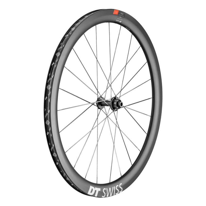 Front Wheel DT Swiss DT Swiss ERC 1100 DiCut 45 Front Wheel - 700c 12 x 100mm Center-Lock Black Dim Gray