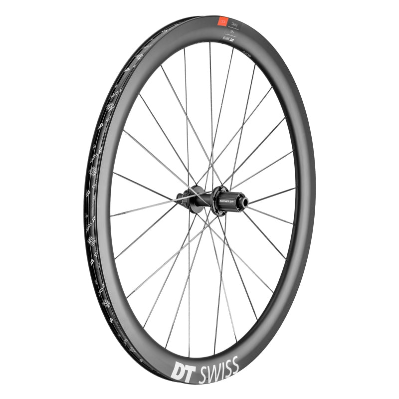 Rear Wheel DT Swiss DT Swiss ERC 1100 DiCut 45 Rear Wheel - 700c 12 x 142mm Center-Lock HG 11 Road/XDR BLK Dark Slate Gray