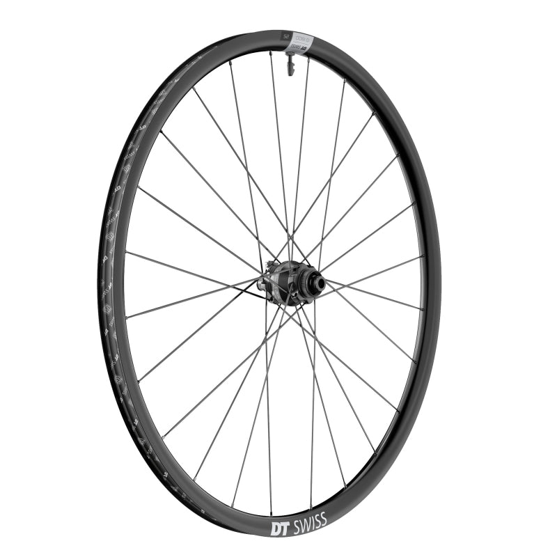 Wheels DT Swiss DT Swiss G 1800 Spline db Dynamo Front Wheel 700c 12x100 Dark Slate Gray