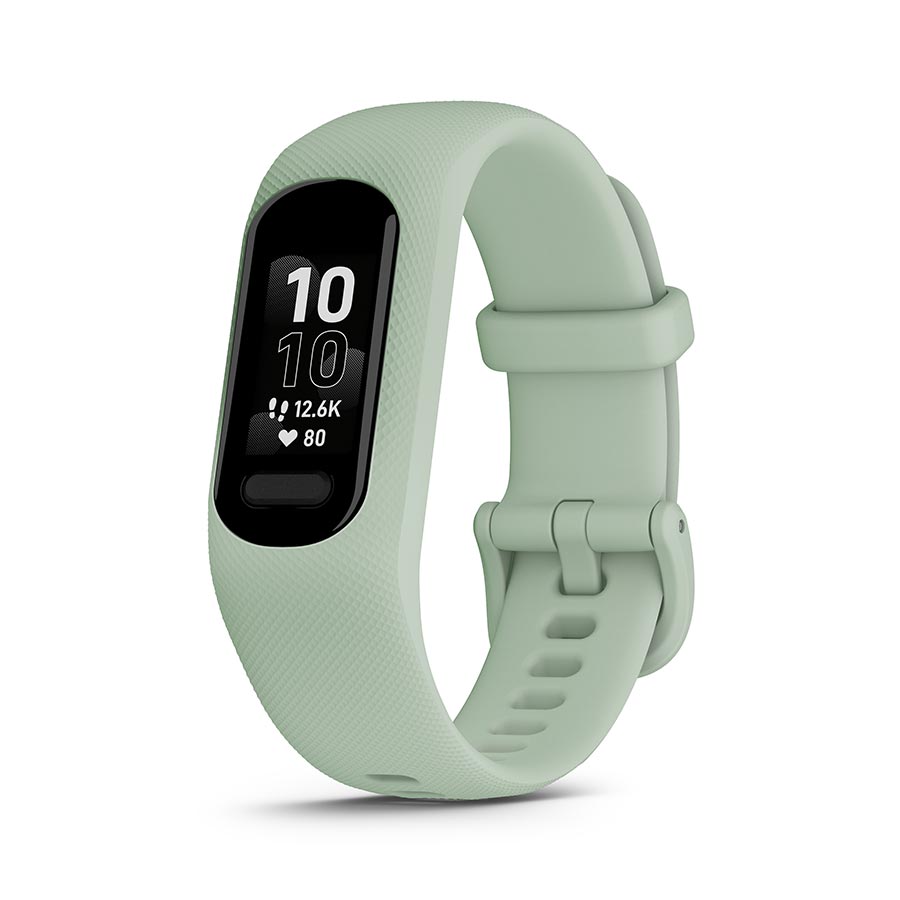 Watches Garmin Garmin vivosmart 5 S/M Watch Watch Color: Black Wristband: Cool Mint - Silicone Dark Gray