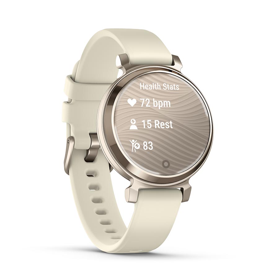 Watches Garmin Garmin Lily 2 Watch Watch Color: Creame Gold Wristband: Coconut - Silicone Light Gray