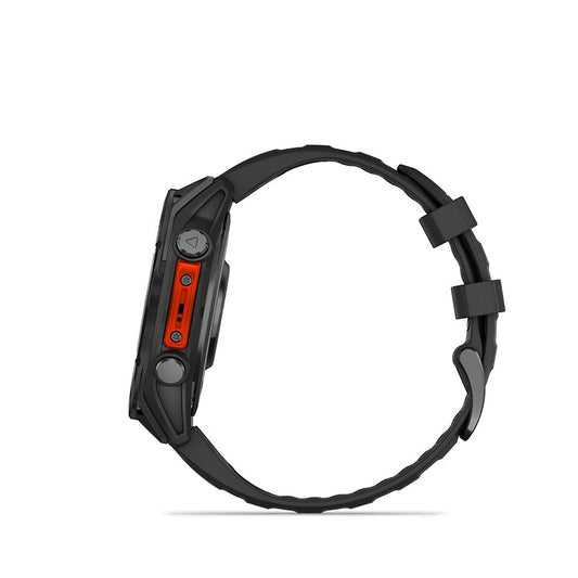 Computers and Accessories Garmin Garmin fenix 8 Smartwatch - 47mm AMOLED Slate Gray with Black Silicone Band Dark Slate Gray