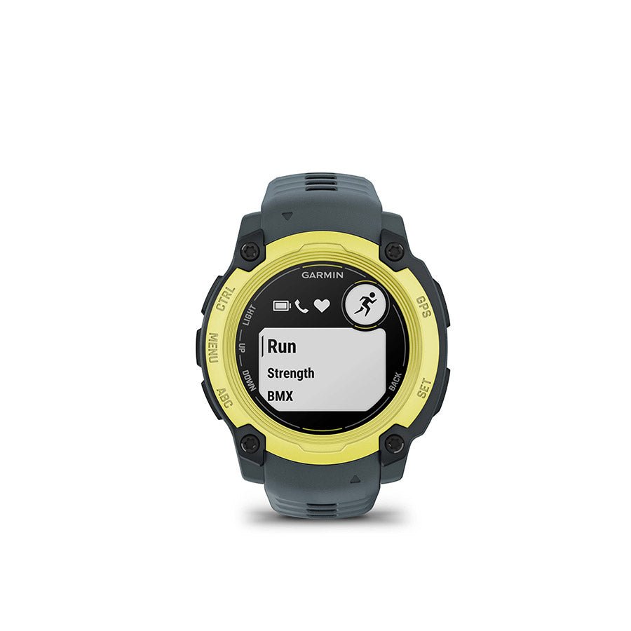 Watches Garmin Garmin Instinct E 40mm Watch Watch Color: Electric Lime Wristband: Twilight - Silicone Pale Goldenrod