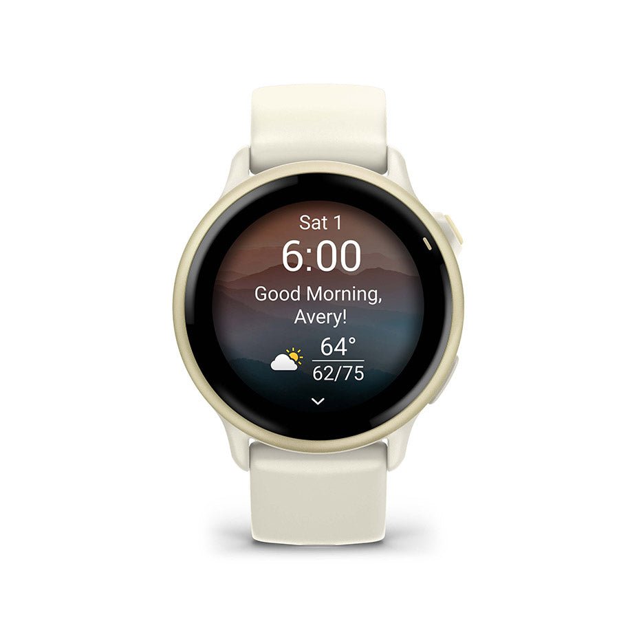 Watches Garmin Garmin vivoactive 6 Watch Watch Color: Gold Wristband: Bone - Silicone Light Gray