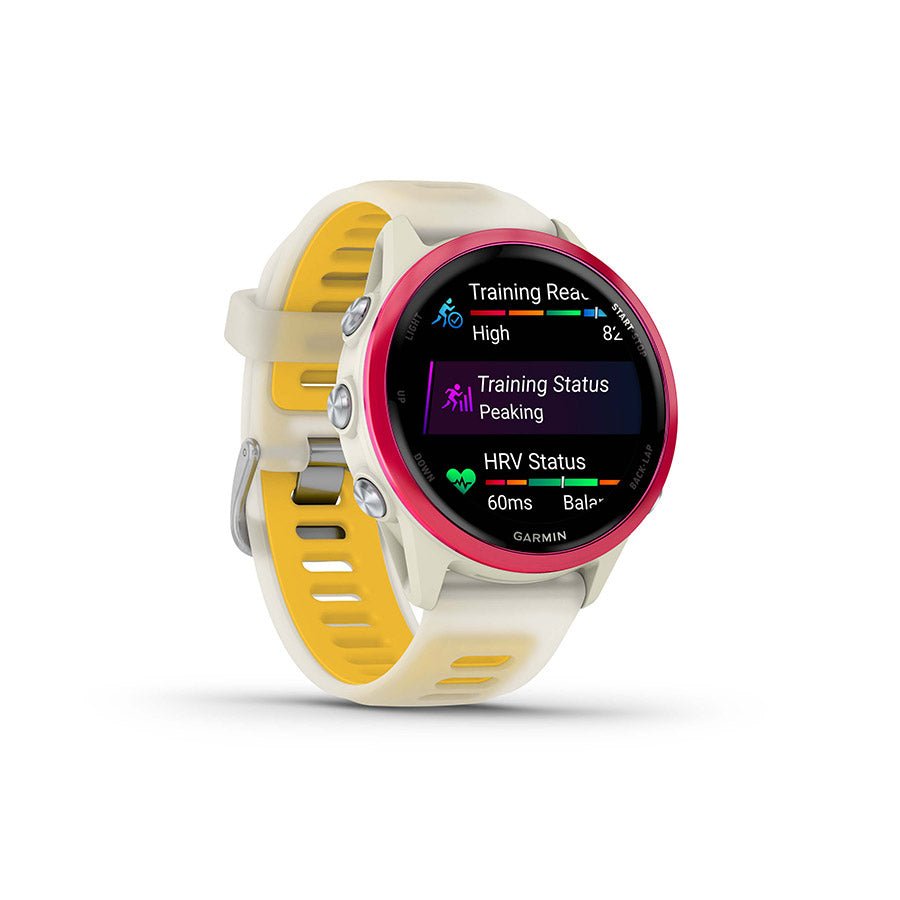 Bone Color Face Watch Garmin Forerunner 570 42mm Watch Watch Color: Bone Wristband ...