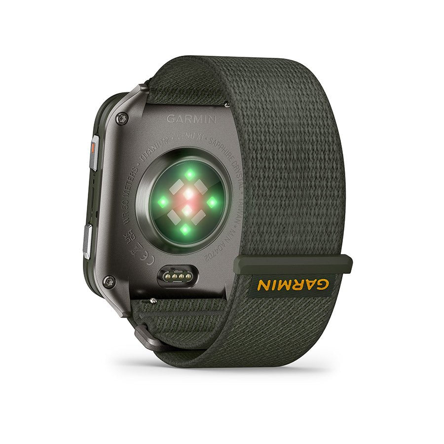 Garmin Venu X1 Watch Watch Color: Moss Wristband: Moss - Nylon