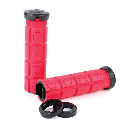 Grips Oury Grips Oury Lock-On Bonus Pack Grips - Red Lock-On Tomato