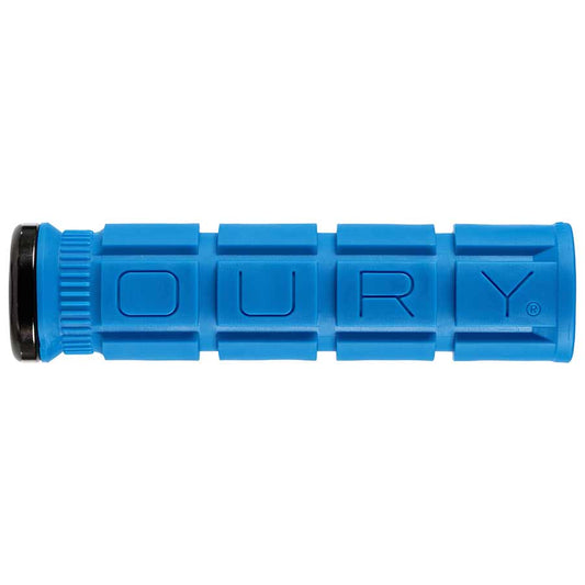 Grips Oury Grips Oury Single-Sided V2 Lock-On Grips - Deja Blue Steel Blue