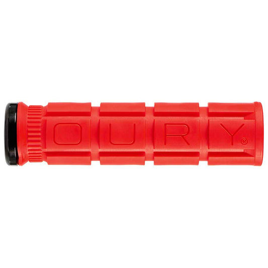Grips Oury Grips Oury Single-Sided V2 Lock-On Grips - Candy Red Orange Red