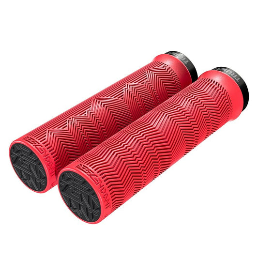 Grips TruVativ TruVativ Descendant Grips - Locking 133mm Red Tomato