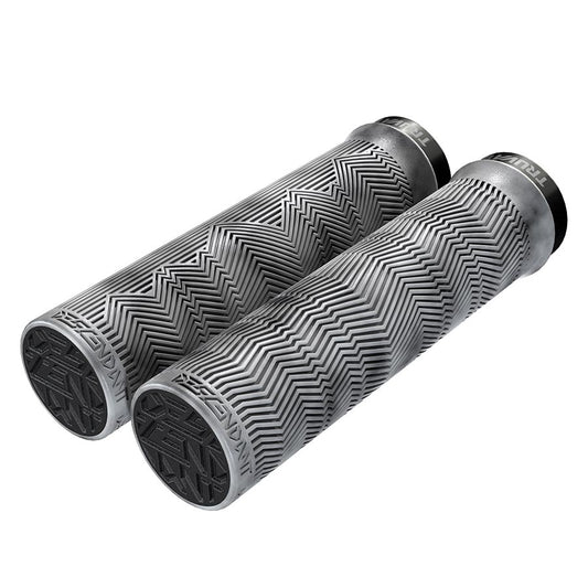Grips TruVativ Truvativ Descendant Single Locking Grips 133mm Light Gray/Black Marbled Pair Dark Slate Gray