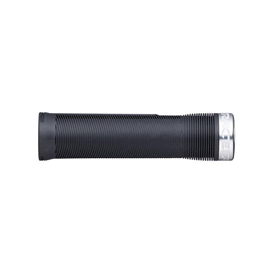Grips Race Face RaceFace Chester Grips - Lock-On Black/Silver 34mm Dark Slate Gray