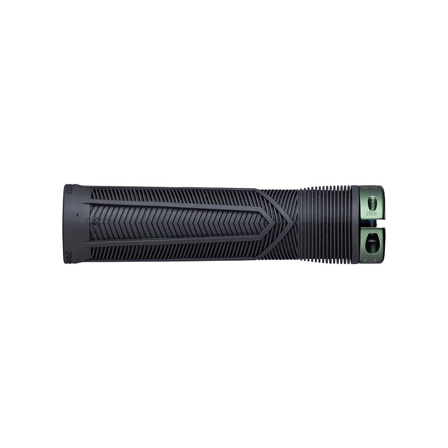 Grips Race Face RaceFace Chester Grips - Lock-On Black/Green 34mm Dark Slate Gray